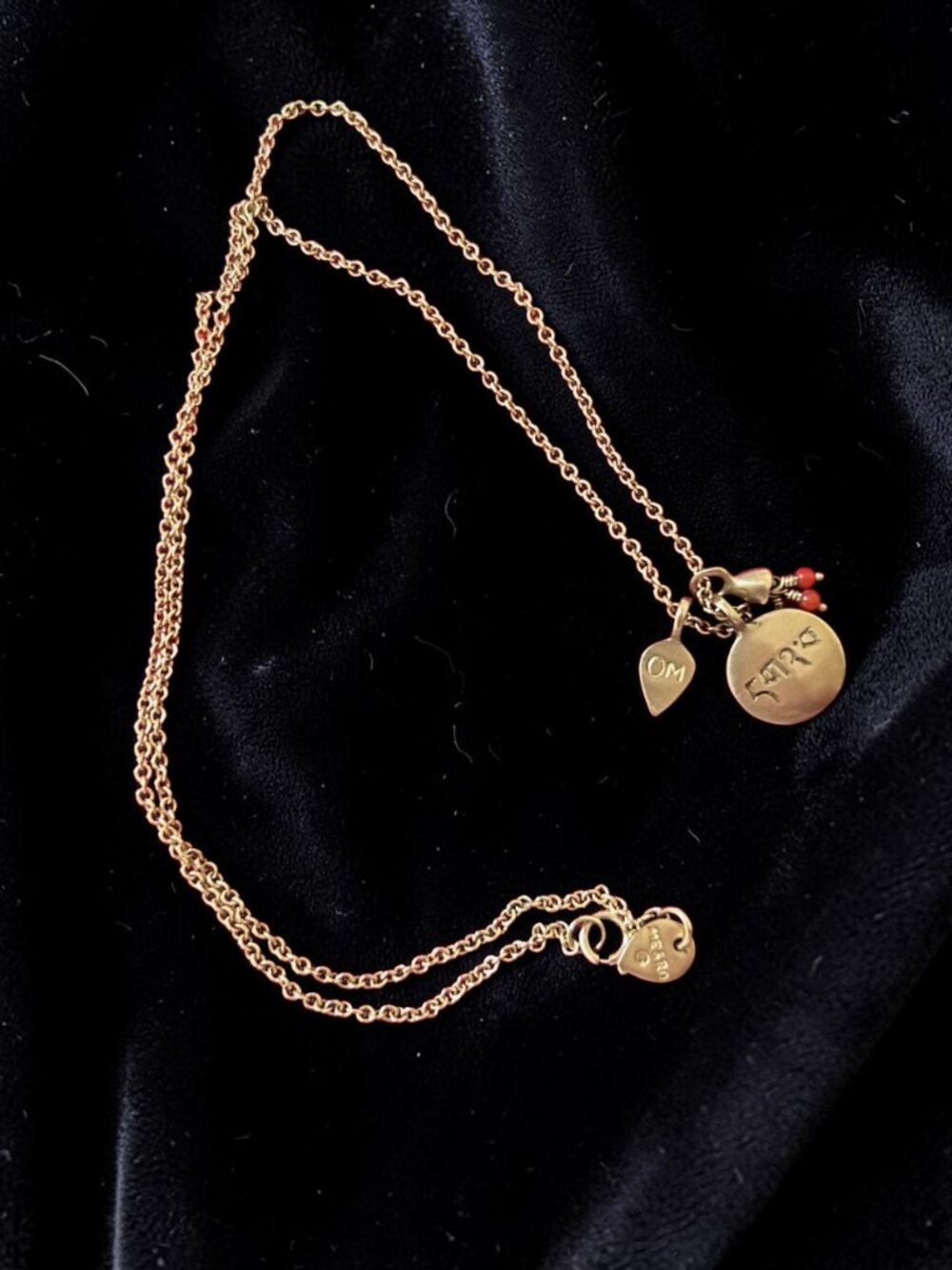 Vintage Me & Ro 10k gold "Joy" necklace - rare!